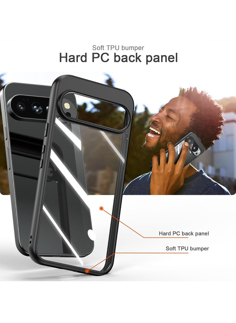 غطاء لهاتف Google Pixel 10 Pro XL، مزود بمصد TPU وغطاء خلفي صلب من PC، حماية من الصدمات، غطاء نحيف مضاد للاصفرار - Image 2